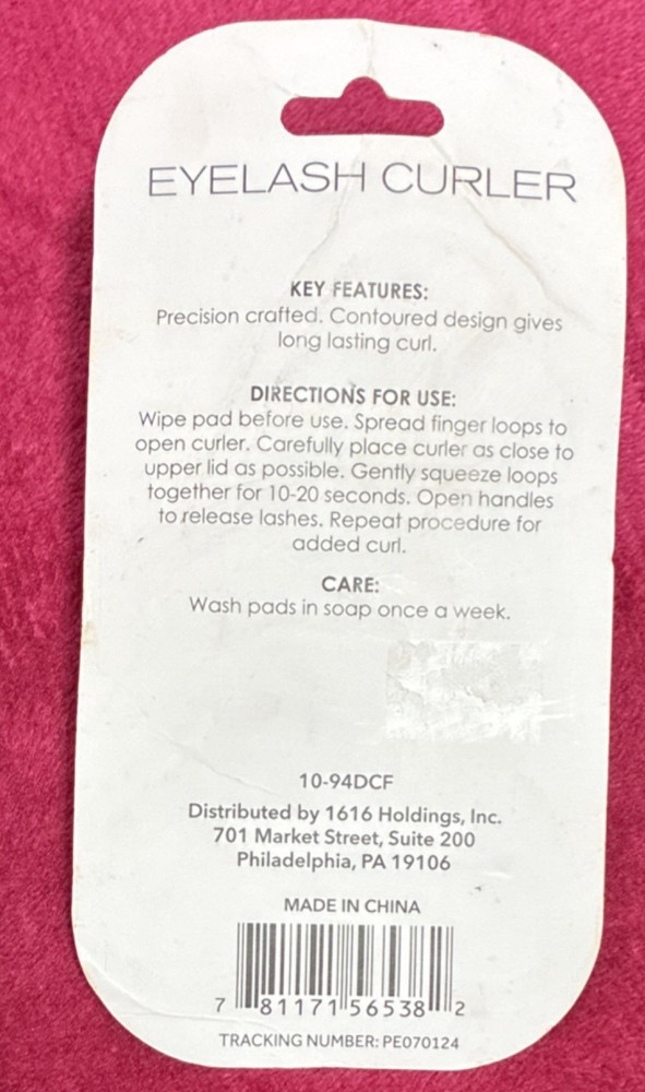 Eyelash Curler Precision Crafted Contoured Design Multicolor 10-94DCF
