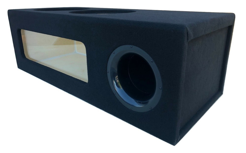 Ported Sub Box Enclosure for 2 12" DC Audio XL-12 Subs ~ Plexiglass Window ~