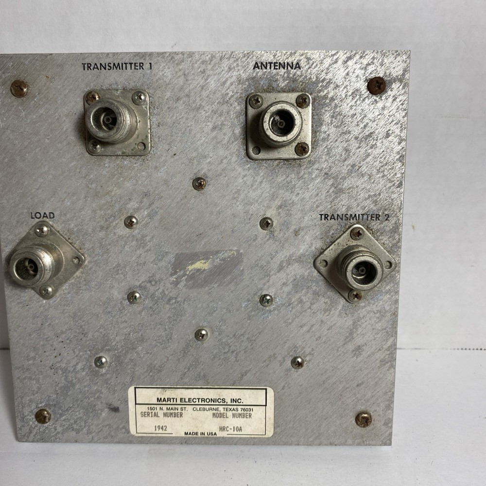 Marti Electronics HRC-10A STL Transmitter Combiner - Untested As Is