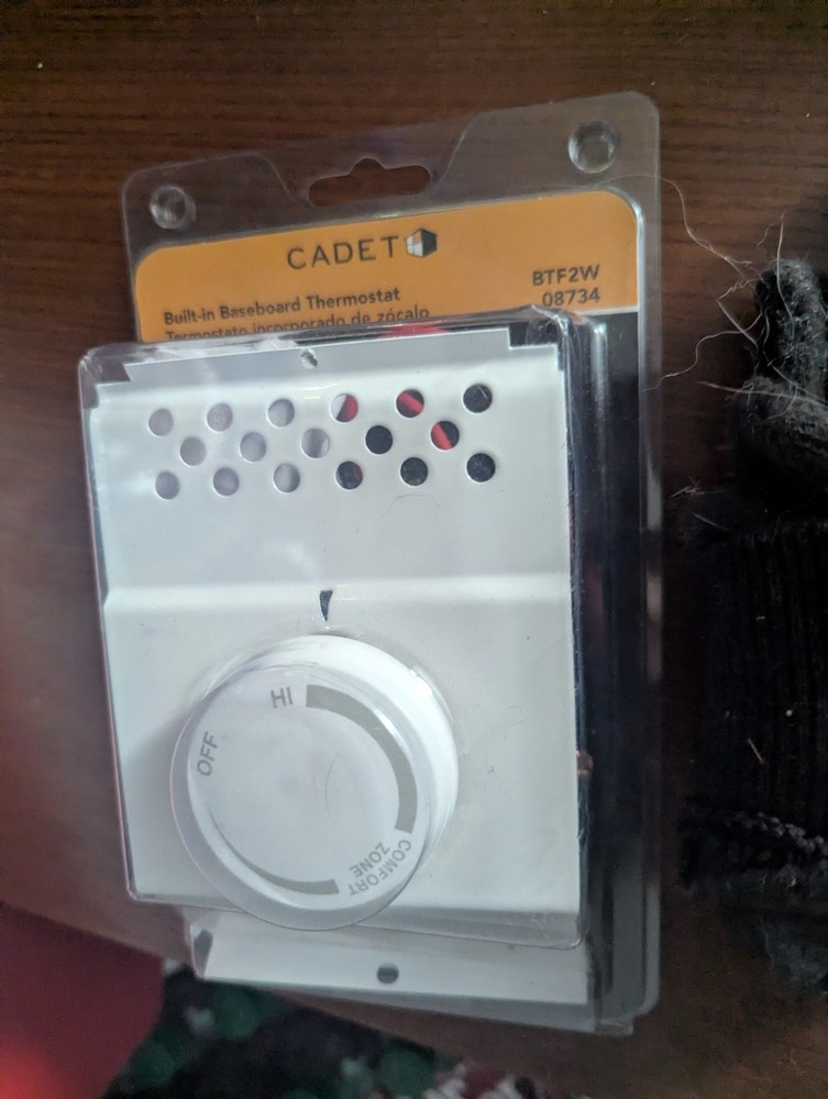 Cadet BTF2W Thermostat