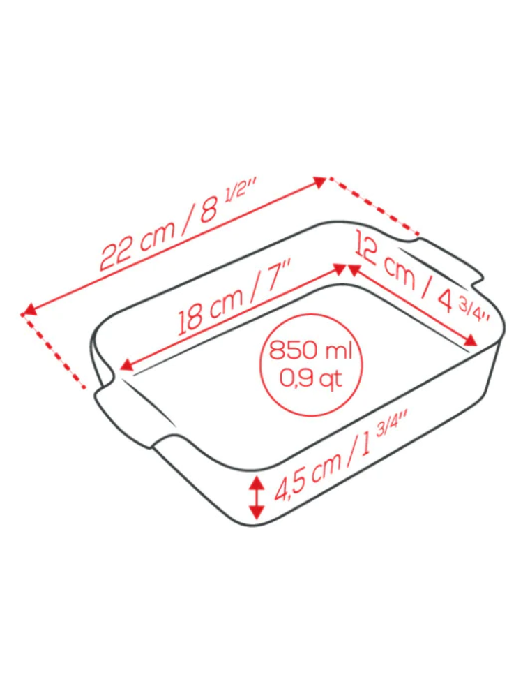Appolia Rectangular Baking Dish 22cm - 8 3/4''