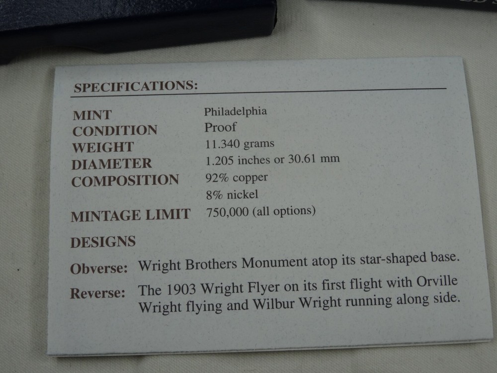 2003 P First Flight Wright Brothers Commemorative Half Dollar Proof US Mint 50C