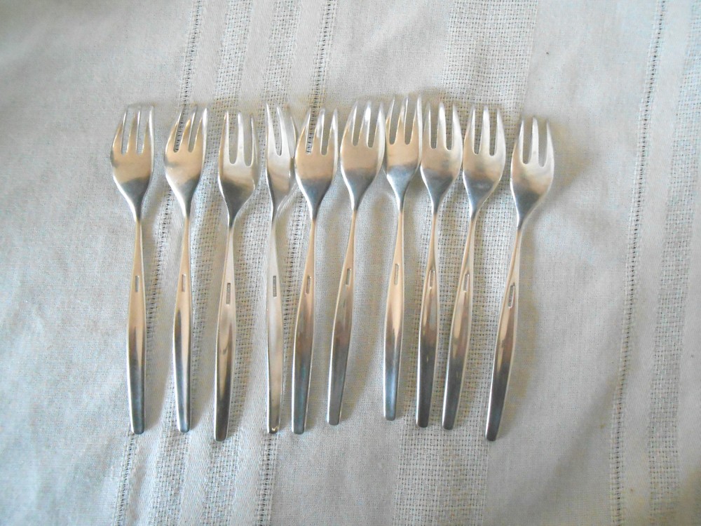 WMF Hanover silver flatware Germany 10 pcs seafood forks
