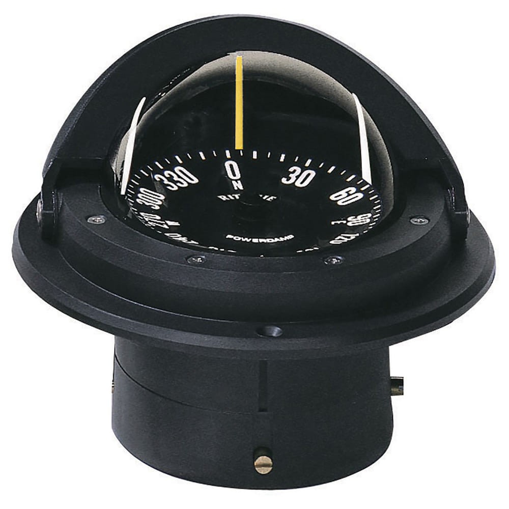 Pivot LED Black Dial Black Flush Mount 3" PowerDamp Flat Dial Compass