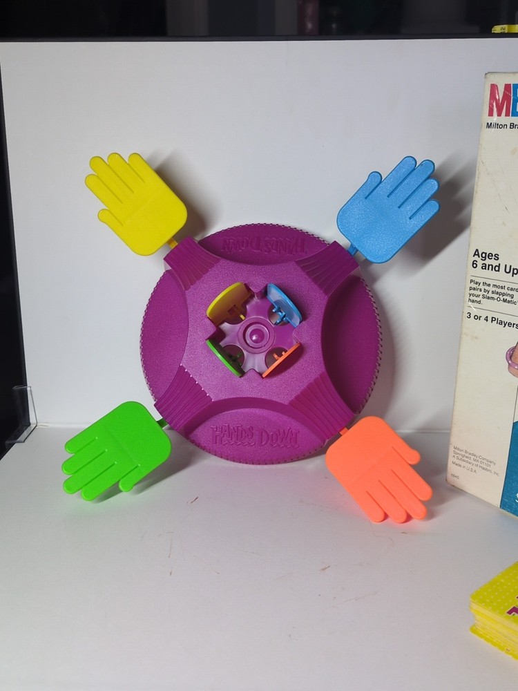 Vintage 1987 Hands Down Milton Bradley Game