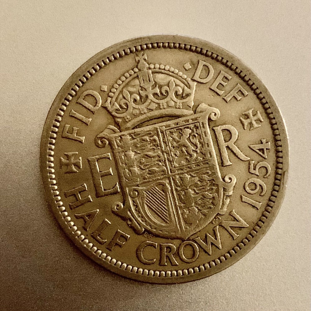 4 Different Great Britain Half Crown Coins - 1954 - 1967