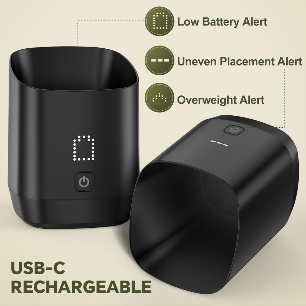 Digital Coffee Bean Dosing Cup for Espresso with LED Scale - High Precision C...