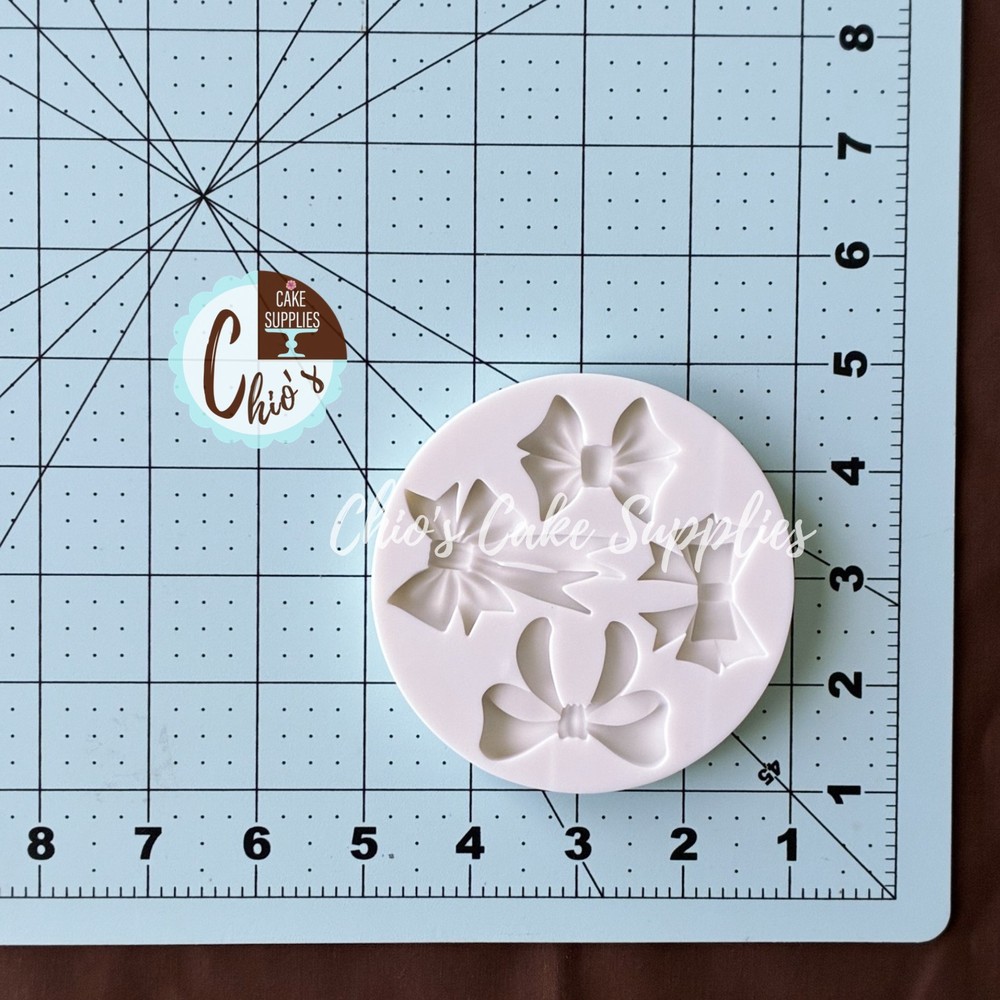 Bows silicone Mold 4 cavities, 4 different designs