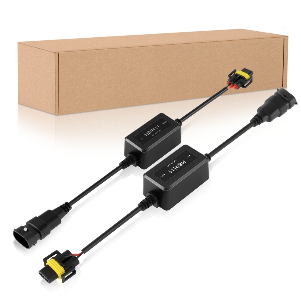 H11 H8 LED Headlight Canbus Error Free Anti Flicker Resistor Canceller Decoder