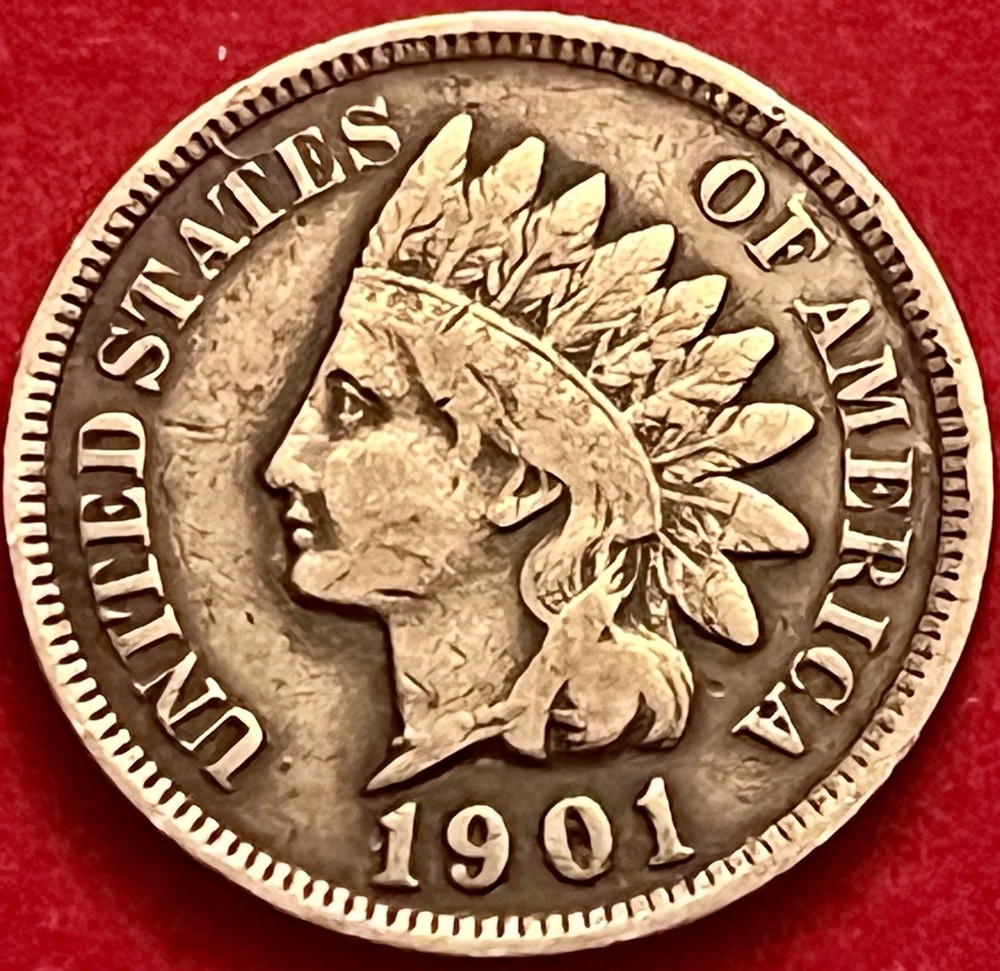 1901 indian head cent BN42
