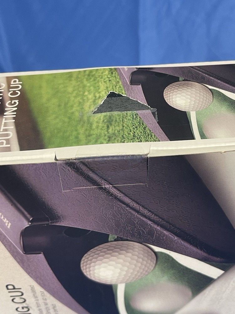 Brookstone Automatic Putting Cup Cordless Portable Battery Ball Return Golf