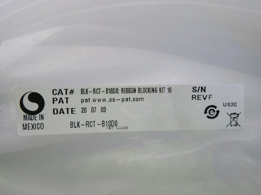 COMMSCOPE BLK-RCT-B18D0 RIBBON BLOCKING KIT T217669