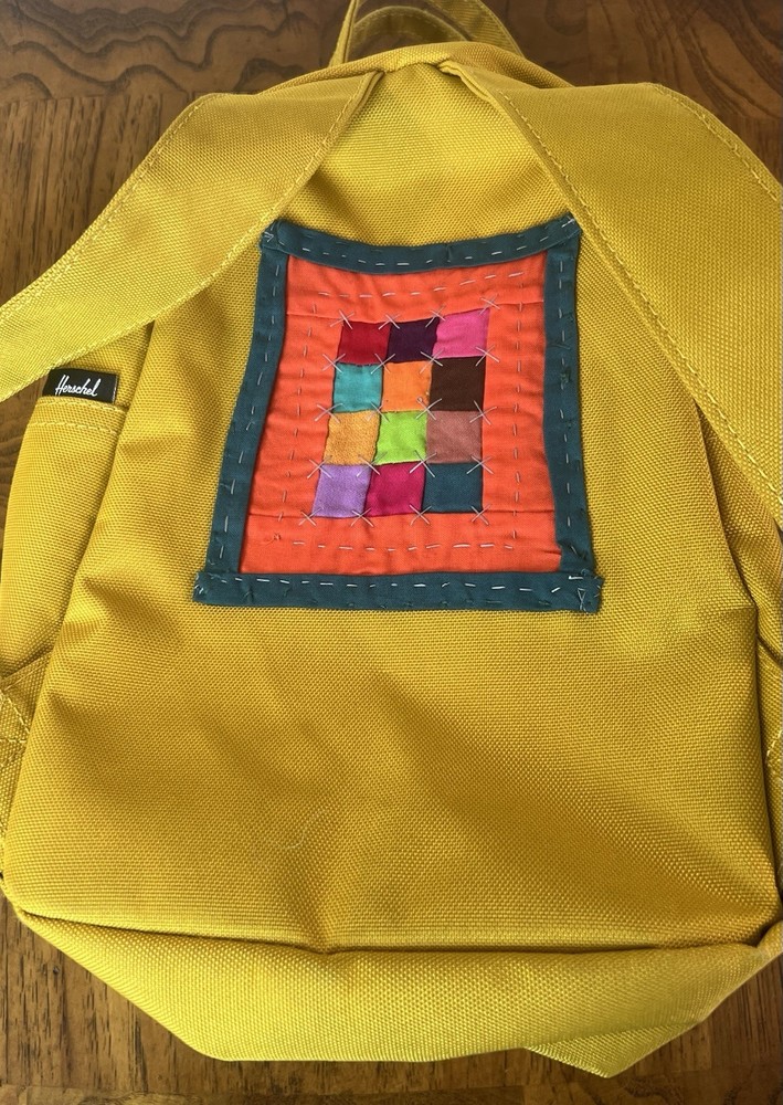 Herschel Supply Co Small Backpack Solid Mustard Yellow EUC *Read Description*