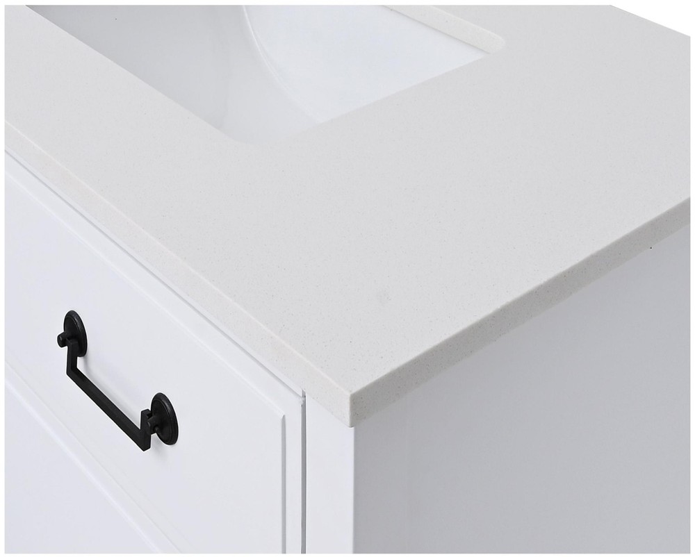 Avanity QUT37-RS 37" Quartz Vanity Top - White