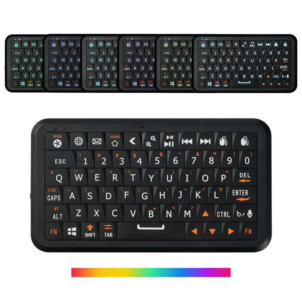 Winmax B1 Pro Mini Wireless Keyboard with Solid-State Retro Clicky Keycaps,84...
