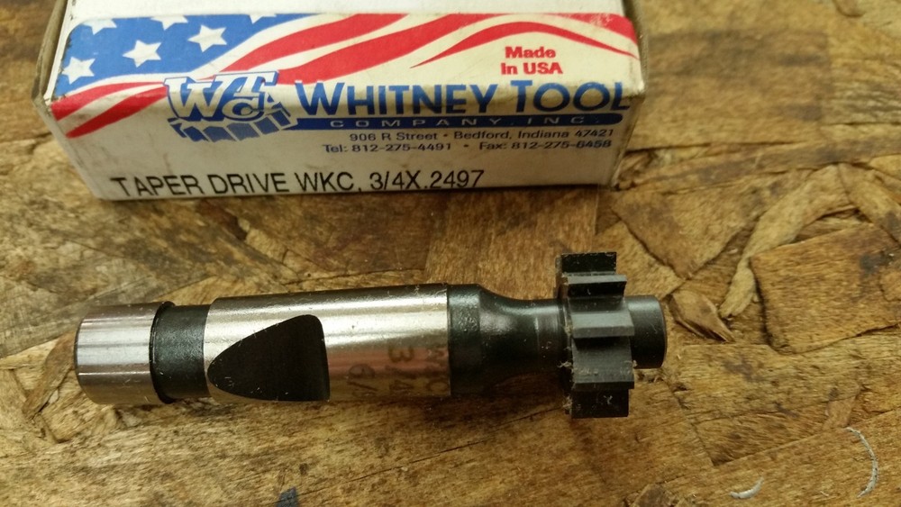 Whitney Tool CO. taper drive keyway cutter
