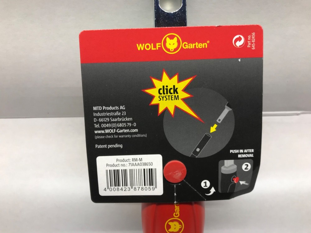 Wolf Garten Click System Half Moon Edger Attachment RM-M