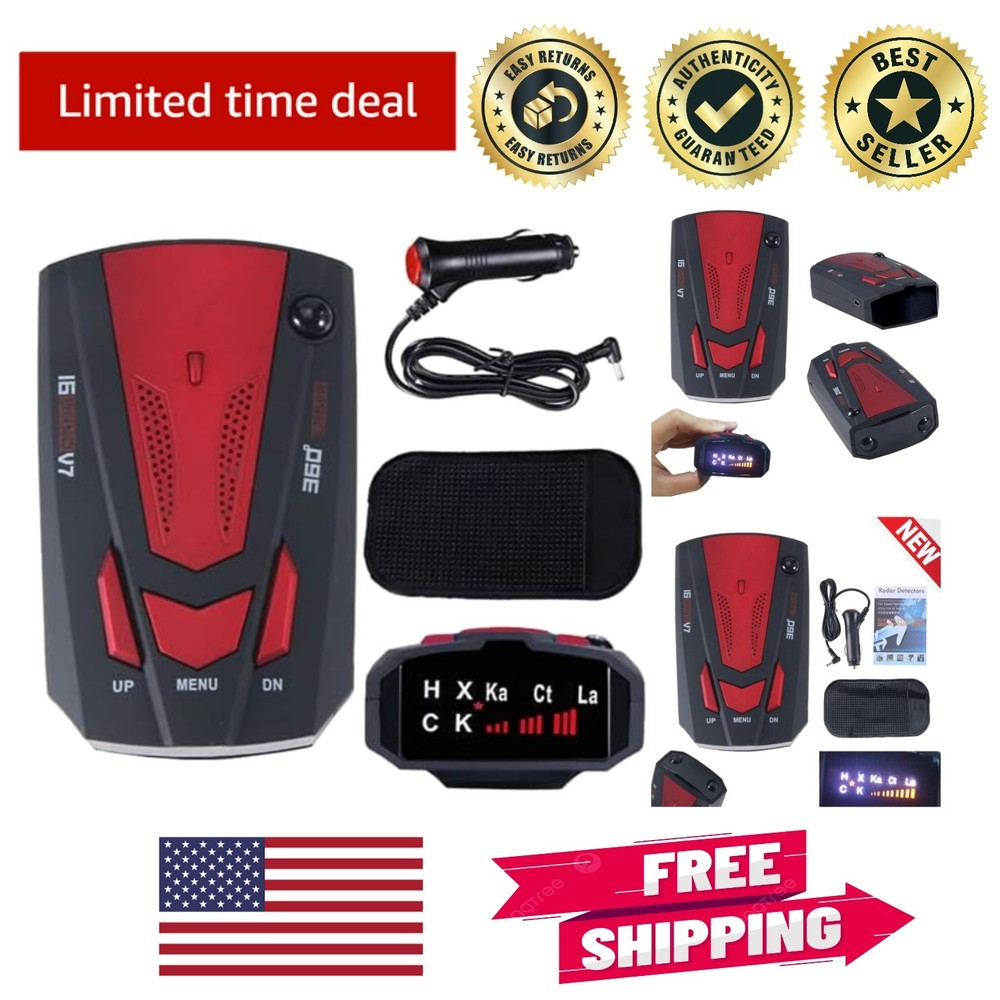 High-Precision Radar Detector with Automatic Alarm Reduction - Safe Driving Aid