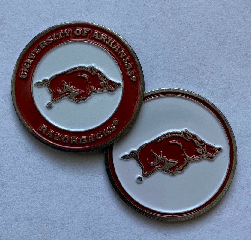 Arkansas Razorbacks Golf Ball Marker New