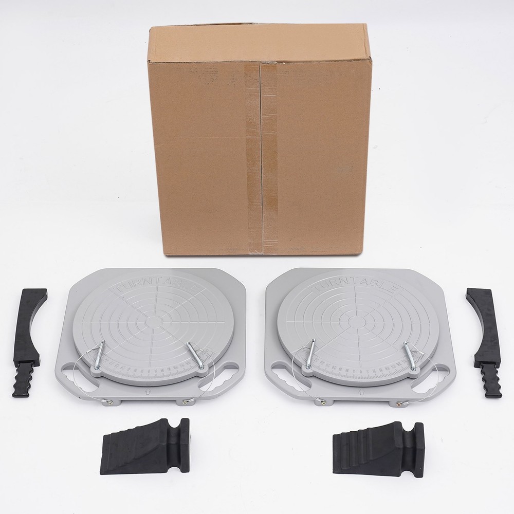 2Pcs Alignment Turn Transition Plates Corner Discs Blocks Wheel Thrust Pads