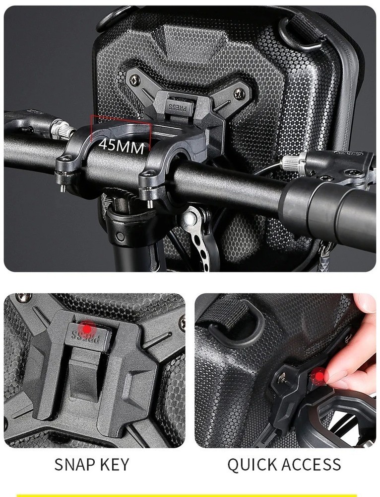 WILD MAN Quick Release E18 2L Reflective EVA Hard Shell with Rainproof Bag Black