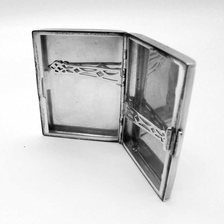 Cigarette Case Sterling Silver Spaulding Gorham 1930 Mono JKB