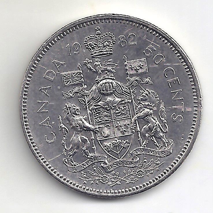 1982 Canadian Half Dollar