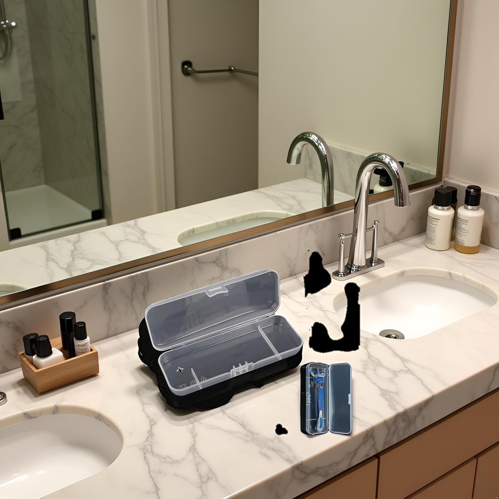 Transparent Shaving Box for Shaver Razor, Razor Protector Plastic