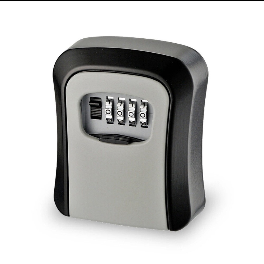 4 Digit Key Safe Lock Box Combination Wall Mount Security Storage Case Organizer