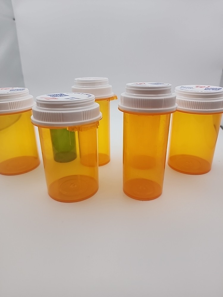 7 Empty Prescription Bottles