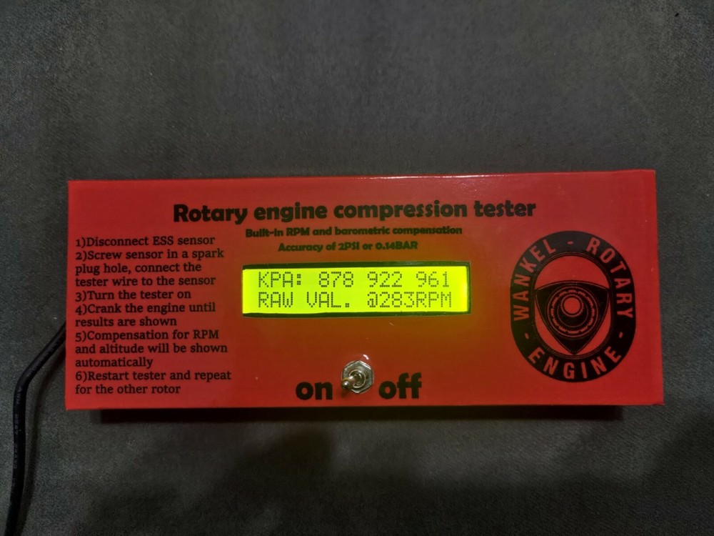 Rotary Compression Tester MAZDA RX8 RX7 13B 12A 20B