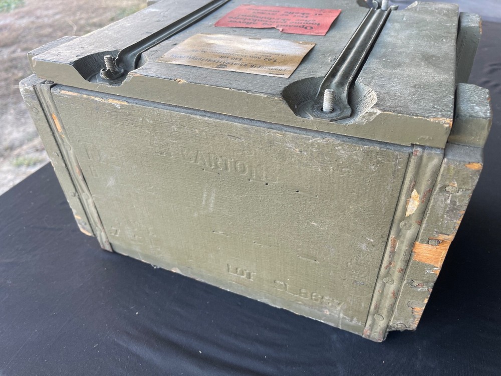 Vintage Danish Ammo Wood Box