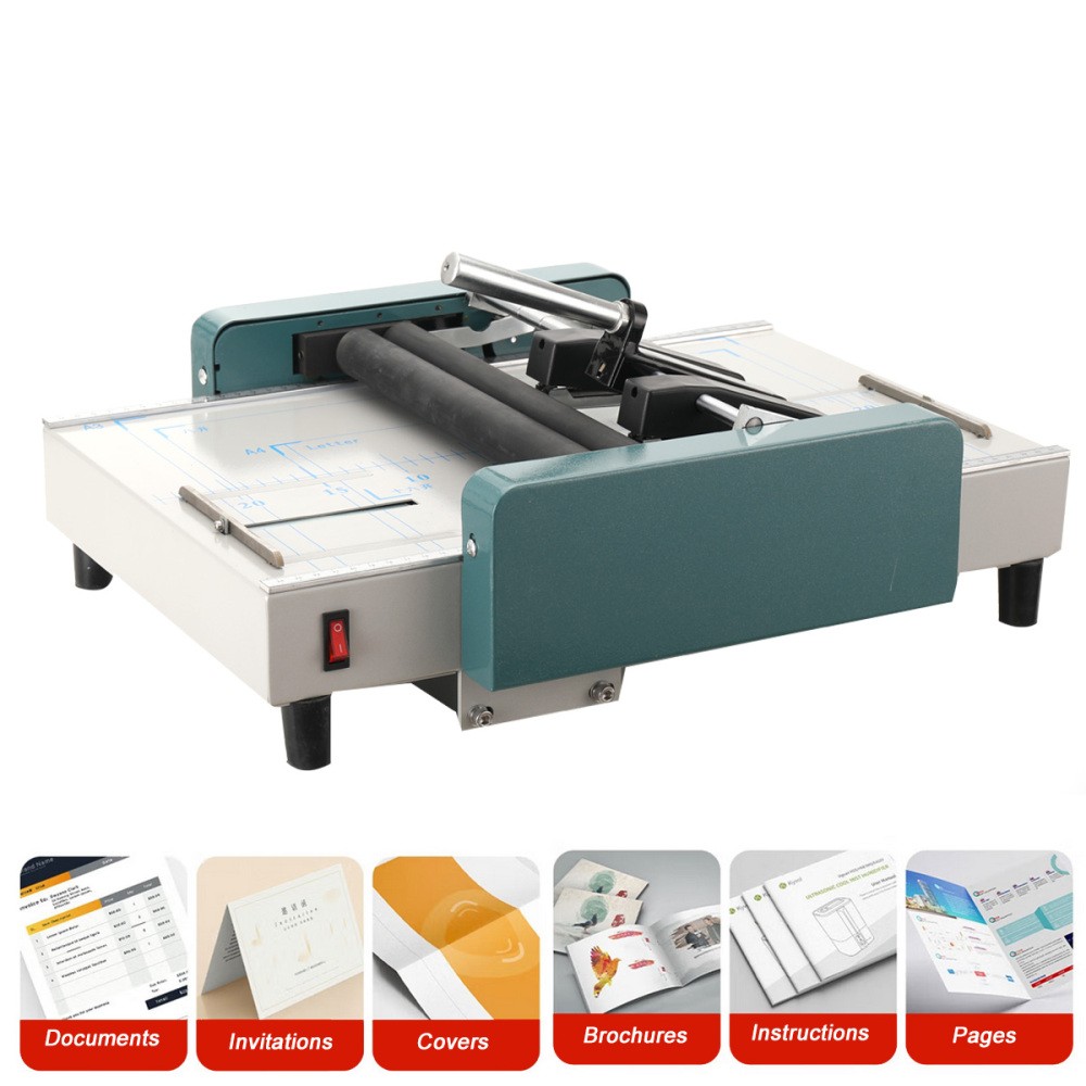 Automatic Booklet Maker Electric Binding Folding Machine Book Folding Machine US