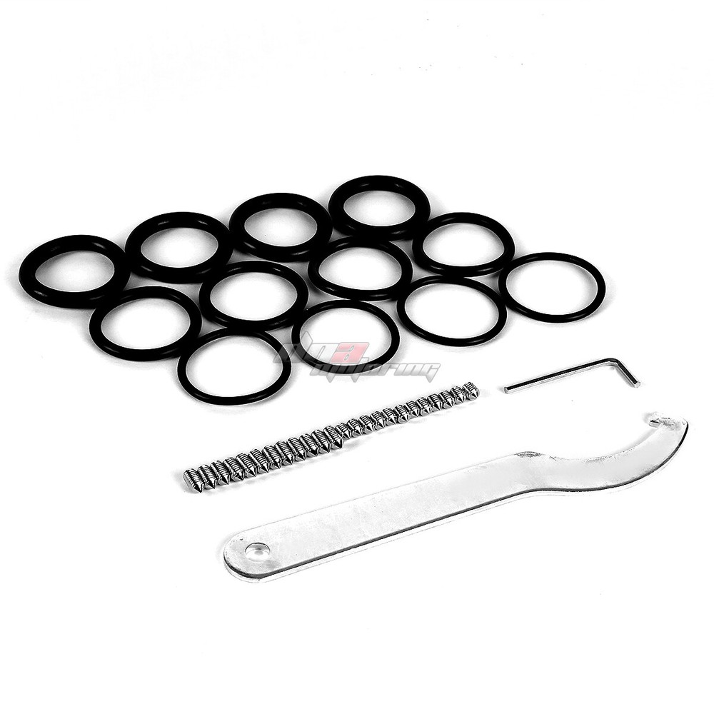 SILVER ADJUSTABLE 1-4" BLACK SCALE SUSPENSION COILOVER SPRING FOR 88-00 EG EK DC