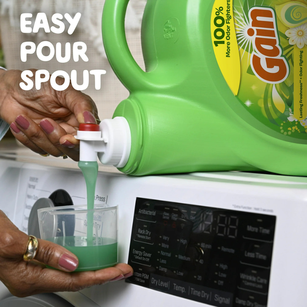 (2 Pack) Gain Original HE Laundry Detergent 107 Loads 154 -fl oz