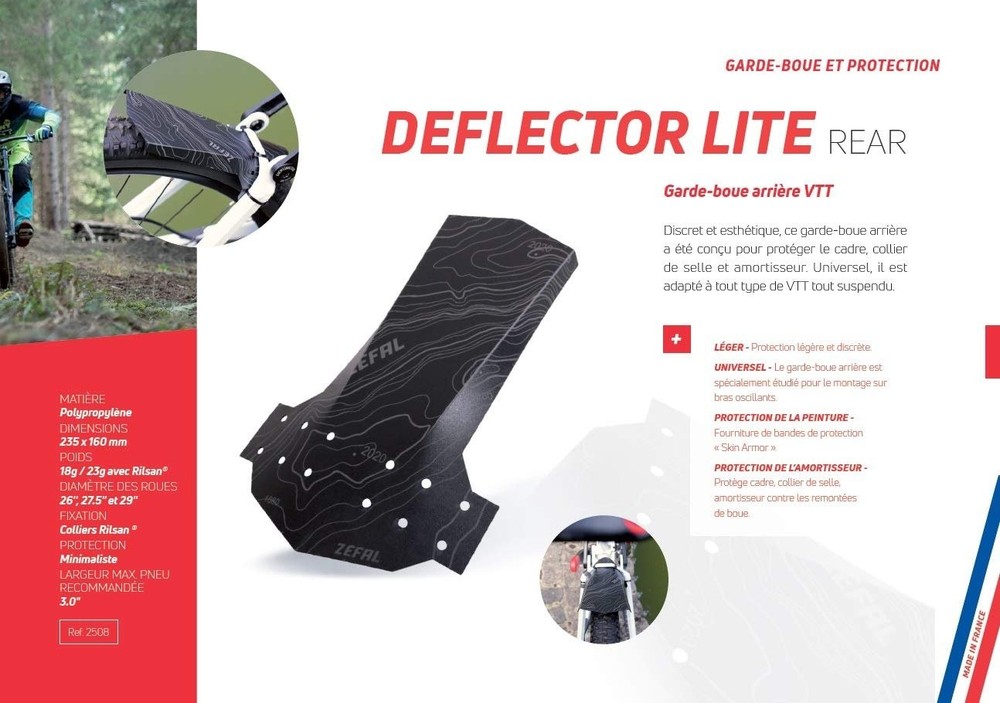 Zefal Deflector Lite Rear Mudguard, Black, Universal