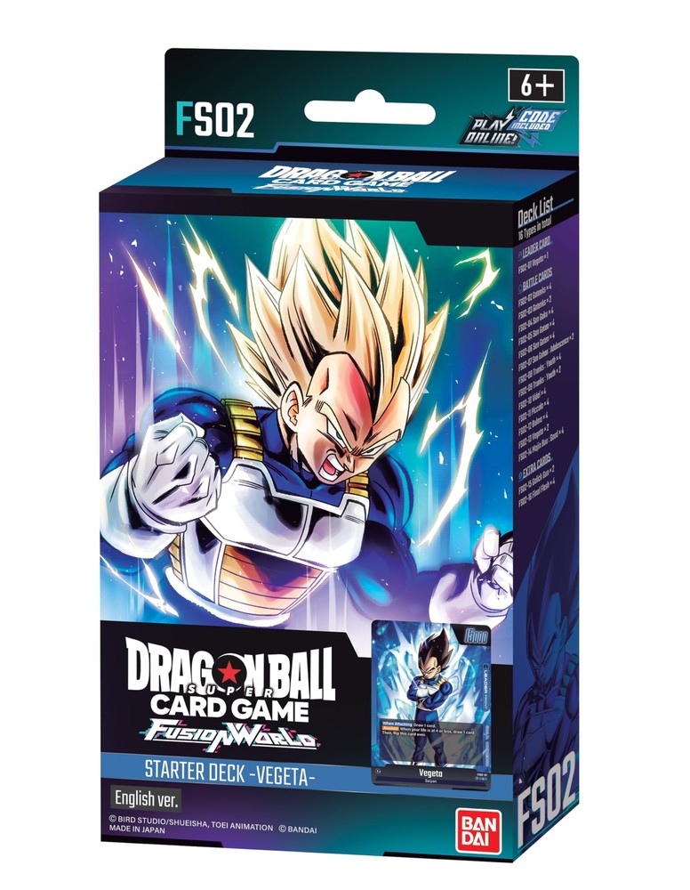 Trading Card Game Deck Vegeta Starter Pack Digital Code Included 51 Cards