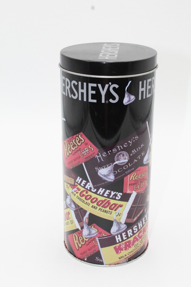 Vintage Hershey's Assorted Miniatures Collectible 9" Round Container Tin *Empty*