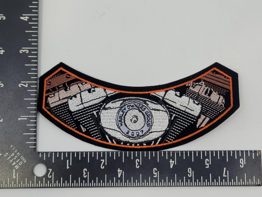 2007 Harley Davidson Motorcycles HOG Owners Group Vest Jacket Rocker Patch