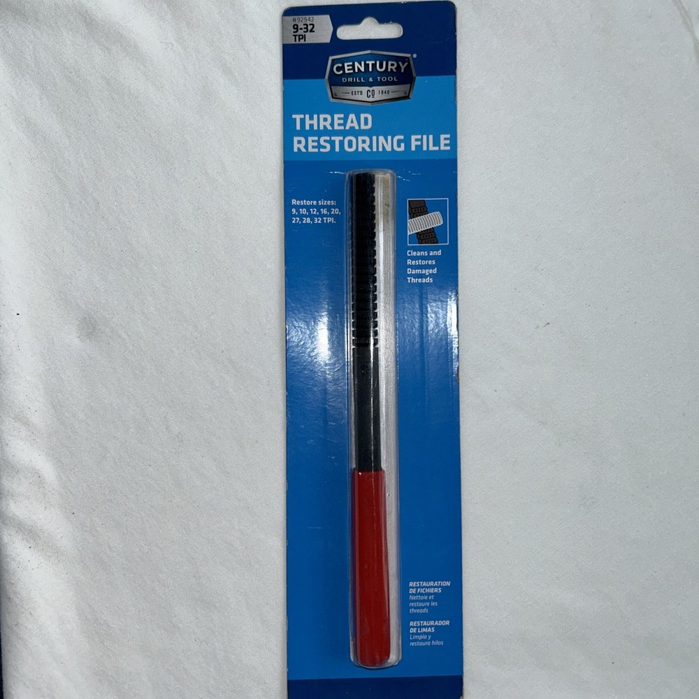 Century Drill & Tool 9-32 TPI Thread Restoring File #92942