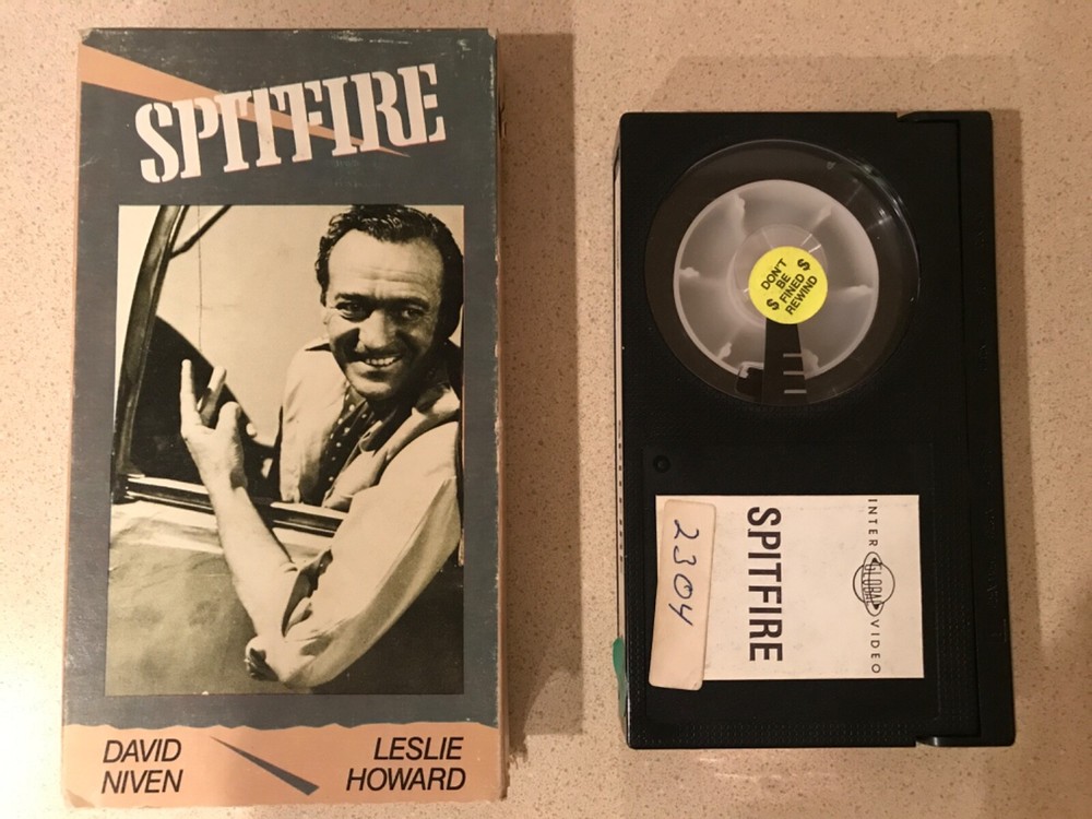 Spitfire (BETA, 1985, Interglobal) David Niven, Leslie Howard