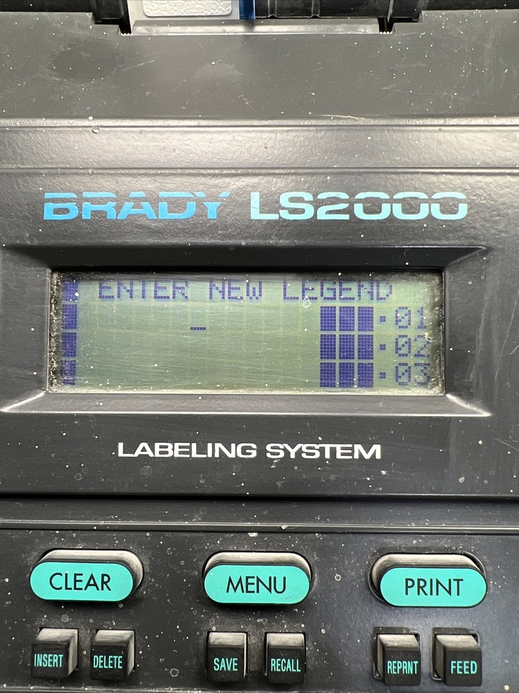 Used BRADY LS2000 Labeling System With case