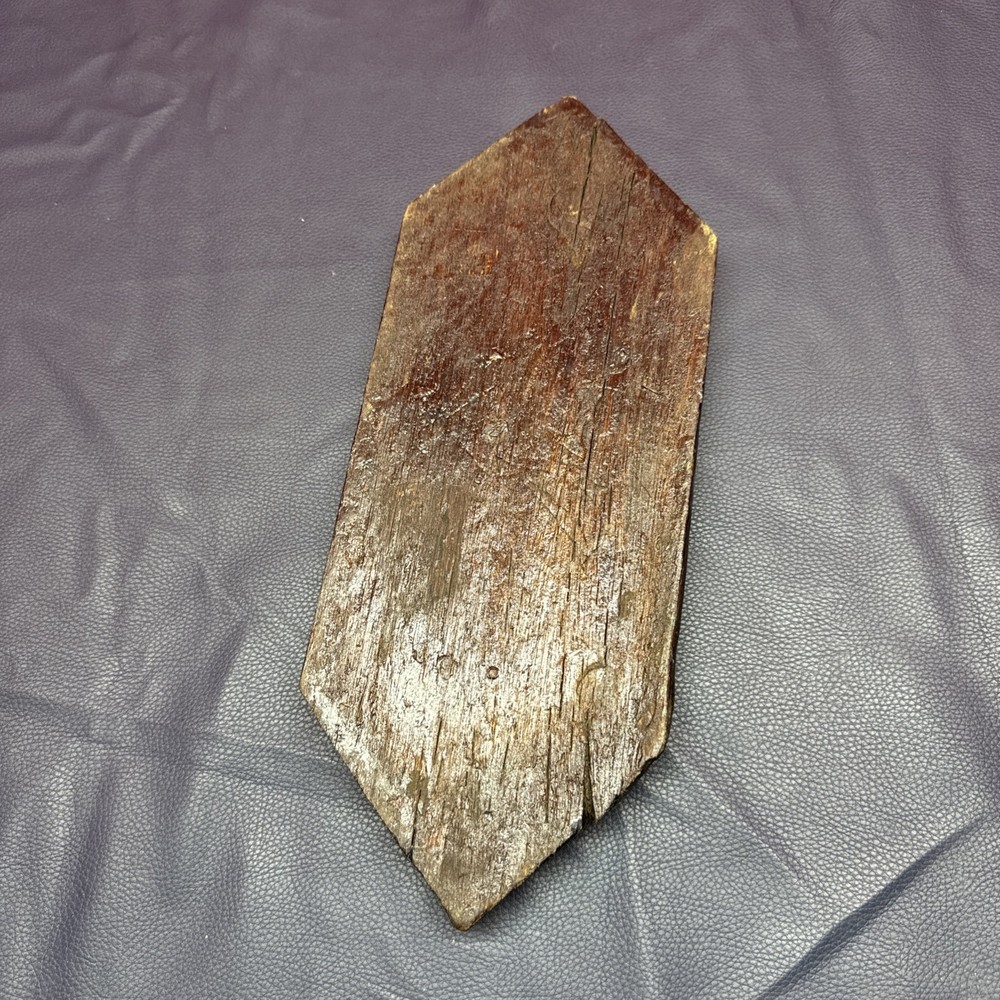 Very Old craved wood panel plaque ,