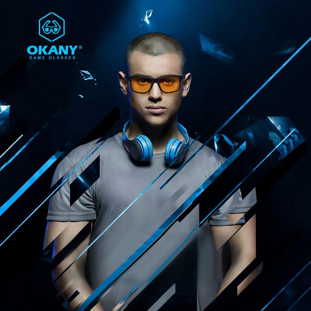 Okany Blue Light Blocking Glasses Gaming Computer Glasses Powerful Profession...