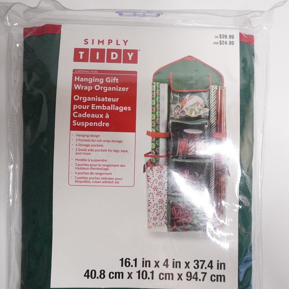 Simply Tide Hanging Gift Wrap Organizer