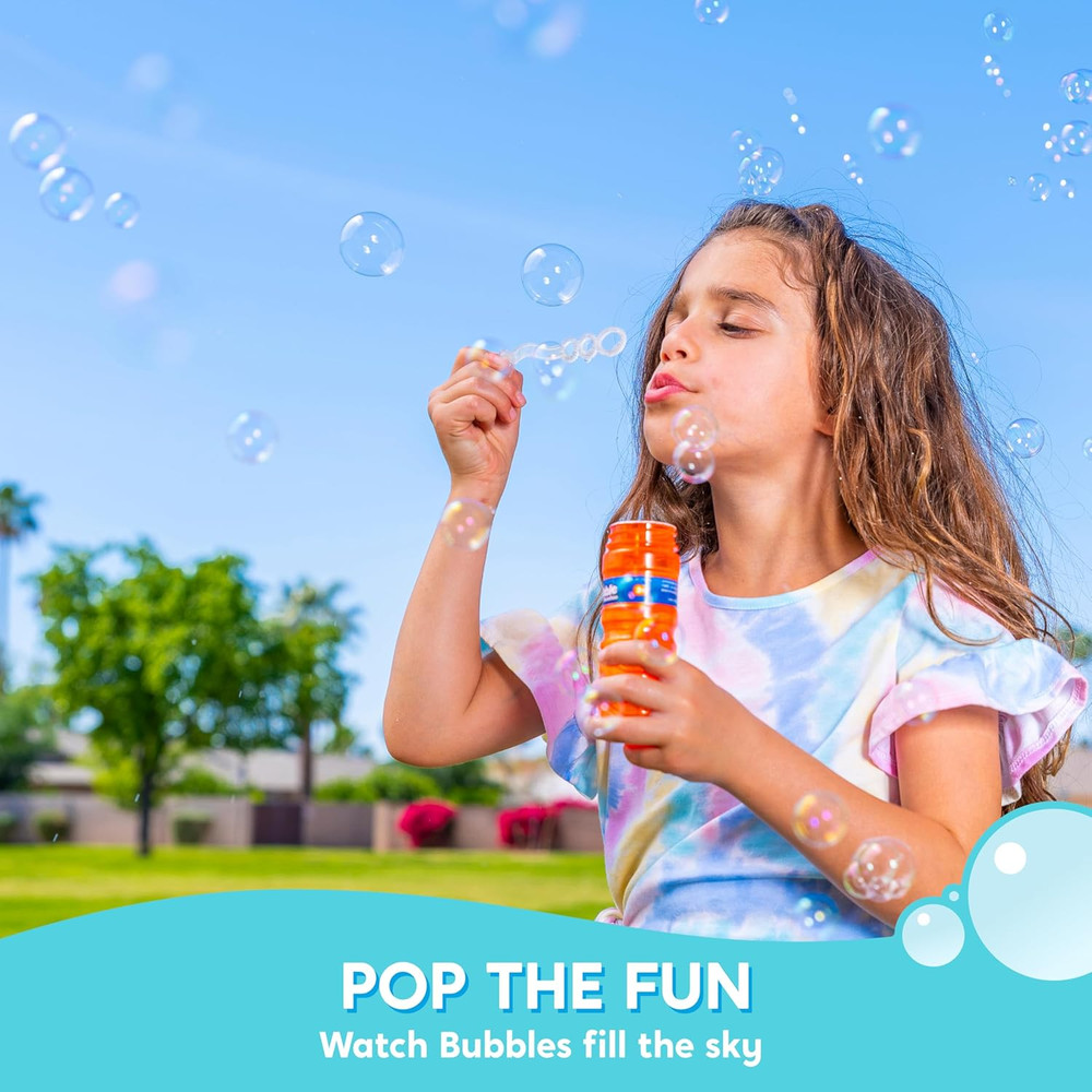 128oz Bubble Solution Refill with Wand Concentrate for Machines Toys Easter Fun!