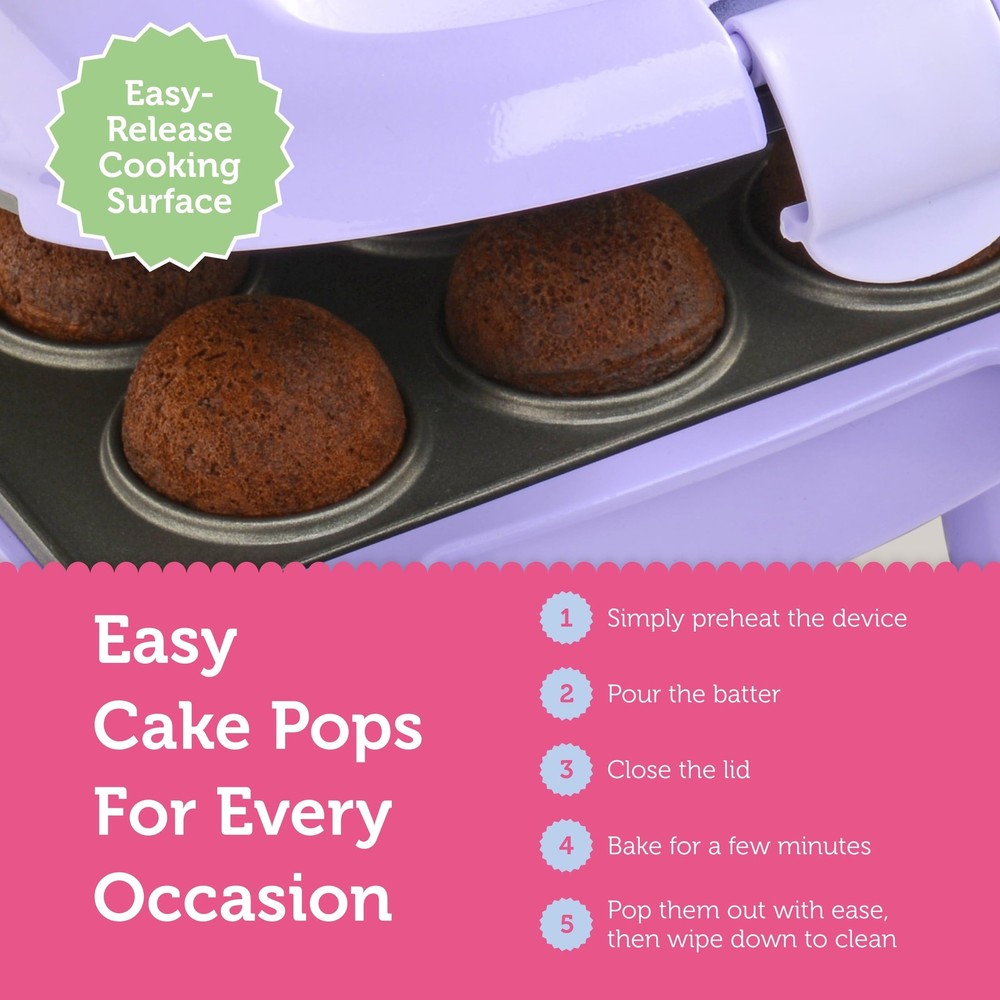 Babycakes Mini Maker Cake Pop, 9, Purple