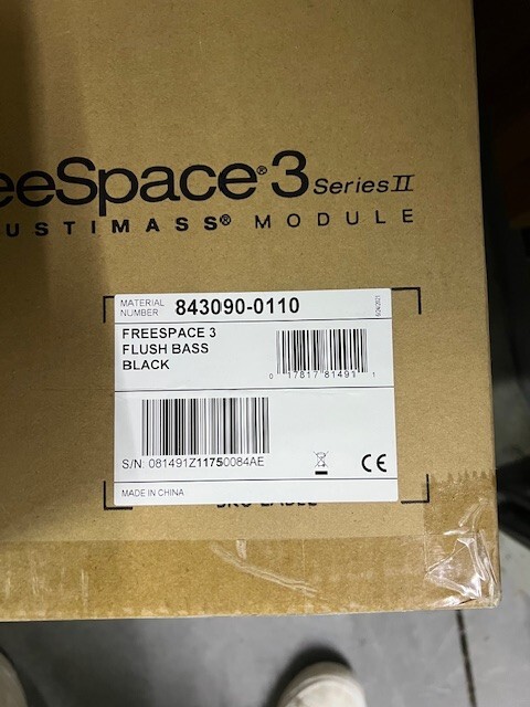 FreeSpace 3 Series II Flush Mount Subwoofer Black