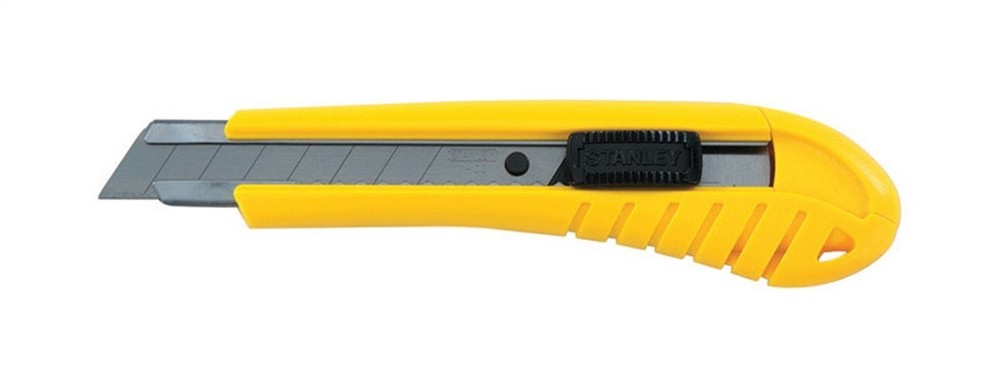 Stanley Retractable Snap-Off Utility Knife Black/Yellow 1 pk