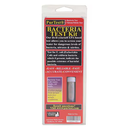 Purtest 77700 Water Test Kit, Coliform Bacteria